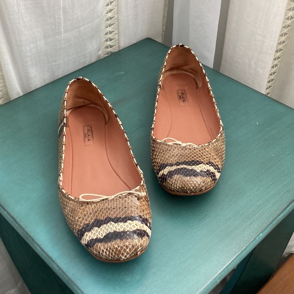 Alaia python snakeskin ballet flats - Picture 3 of 10